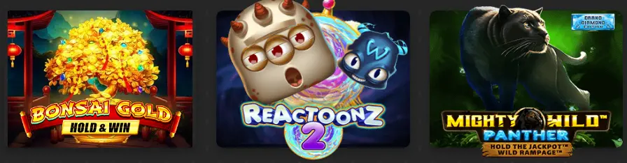 Jeux disponibles sur SPACE FORTUNA CASINO